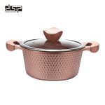 Tenxhere Me Veshje Guri DSP Die-Cast 28*13.5cm 7L with lidme kapak xhami