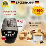 Berese pjekese buke BACKERMAN me 2 helika 1500 gr 850w