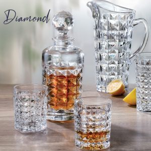 Diamond Gota Whisky Set 7cope Kristal Bohemia®