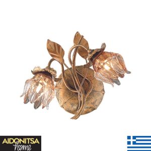 Abazhur Muri Qelqi Murano Bronx F1353W Me 2 Llampa G9 LED