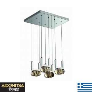 Abazhur Tavani Kristali F1718 me 4 llamba G9 LED