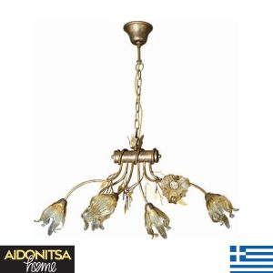 Abazhur Tavani Qelqi Murano Bronx F1734 Me 4 Llampa