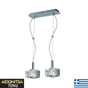 Abazhur Tavani Kristali F781 Me 2 Llampa