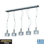 Abazhur Tavani Kristali F781 Me 5 Llampa