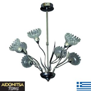 Abazhur Tavani Kristali F872 Me 6 Llampa