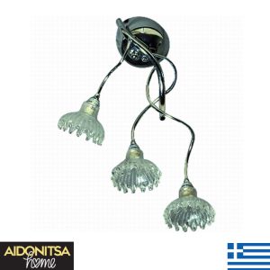 Abazhur Tavani Kristali F872CC Me 3 Llampa