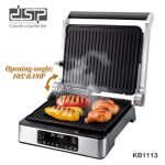 Grill Elektrik DSP KB1113 – 1800W, Inox, Me Panel Prekjeje dhe Hapur 180°