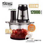DSP KM4110 – Grirëse & Prerëse 5-në-1 me Tas Qelqi 3.0L (300W)