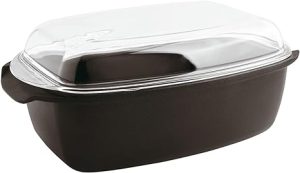 Tave Jongjtese Me Kapak Qelqi DK192 39x22x11cm/7.5L Induksion