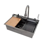 Lavapjatë Multifunksional Inoksi me Rubinet Dixhital HAUSBERG HB-C9955NG