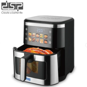 Fritezë me Ajër DSP KB2195 – 10L, 1600W + 500W poshte, Dritare & Ndriçim