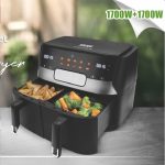 Fritezë me Ajër me 2 Kosha KB2125 5+5L 3400W, DSP Professional