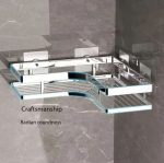 Raft Dushi/Mbajtese Shampo Inoks Me Ngjitje Ose Vida