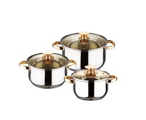 KAISA VILLA Set 3 Tenxheresh Inoksi Induksion W2004