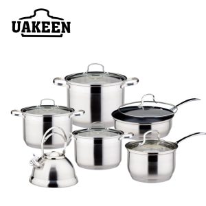 Set 4 Tenxhere+Tigan+Ibrik Inoksi/Induksion VK73 UAKEEN